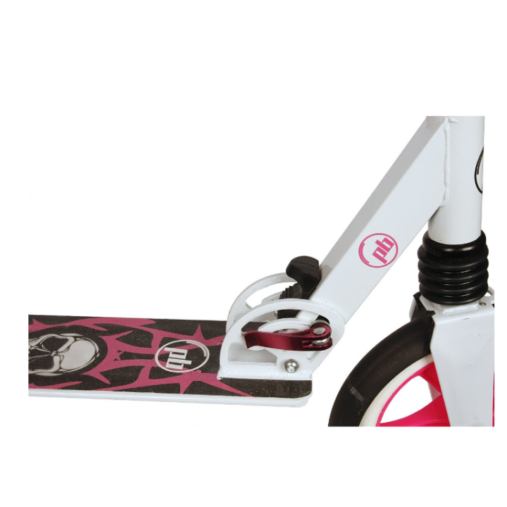 Trotineta PB Skull cu doua roti 200 mm, alb