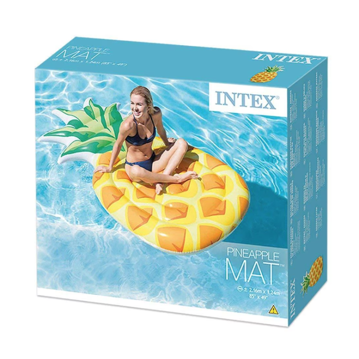 Saltea gonflabila Intex Pineapple 2.16m x 1.24m, multicolor