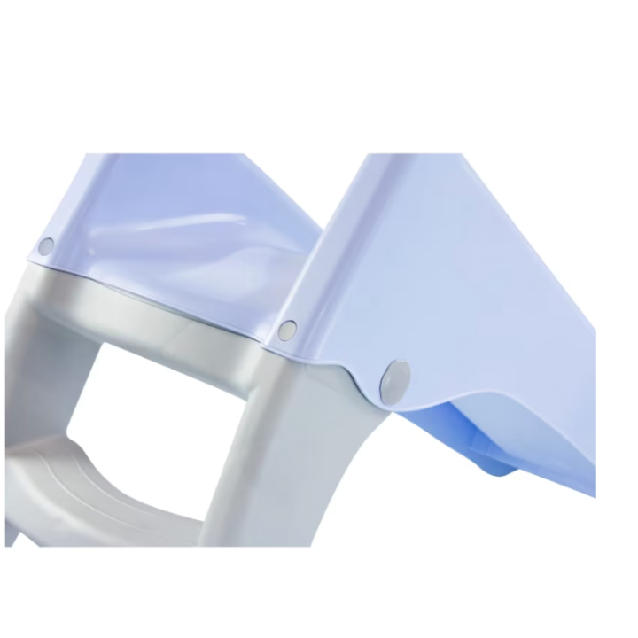 Tobogan Mochtoys pentru copii 140 cm cu sistem pentru conectare furtun, albastru pastel