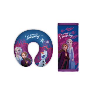 Set perna de gat si protectie centura de siguranta Frozen, mov