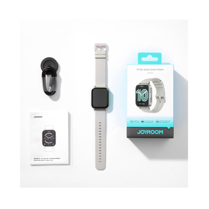 Smartwatch Joyroom Fit-Life JR-FT3S, titan, 1,96 incih 93 moduri sportive, impermeabilitate 1 ATM, plastic