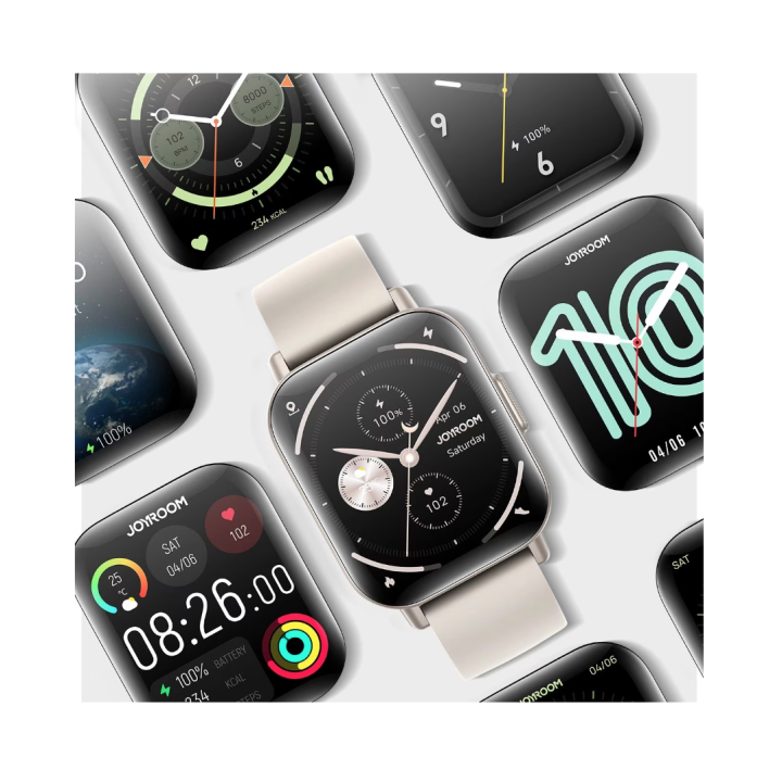 Smartwatch Joyroom Fit-Life JR-FT3S, titan, 1,96 incih 93 moduri sportive, impermeabilitate 1 ATM, plastic