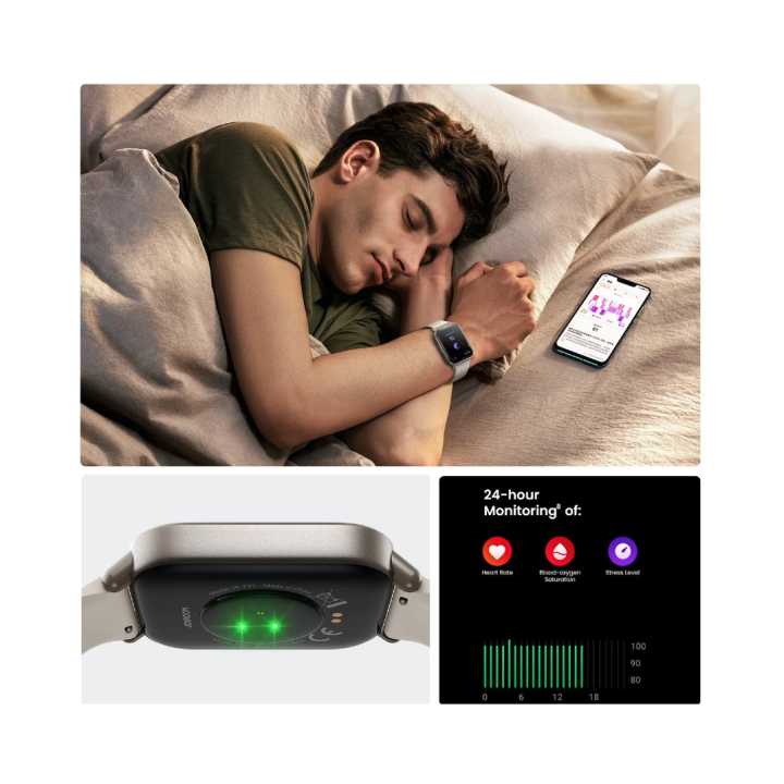 Smartwatch Joyroom Fit-Life JR-FT3S, titan, 1,96 incih 93 moduri sportive, impermeabilitate 1 ATM, plastic