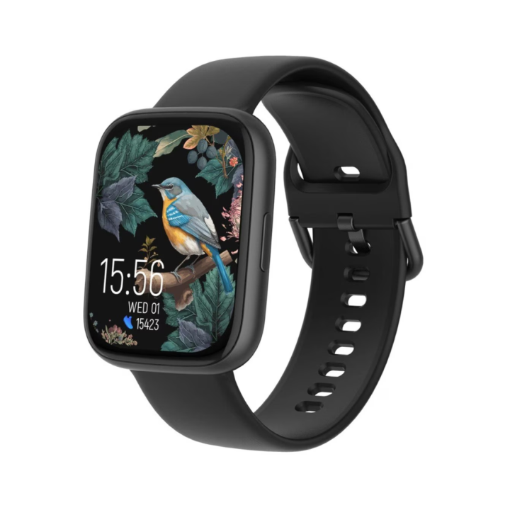 Smartwatch Forever ForeVigo 4, negru, 1.95inch, 9.6mm, 66g, silicon / otel inoxidabil, set 2 curele