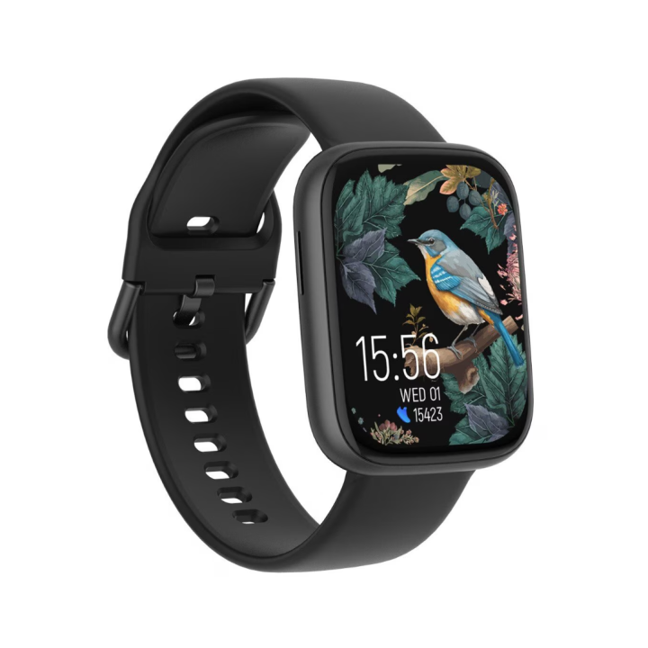 Smartwatch Forever ForeVigo 4, negru, 1.95inch, 9.6mm, 66g, silicon / otel inoxidabil, set 2 curele