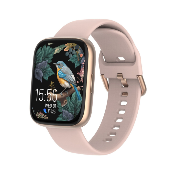 Smartwatch Forever ForeVigo 4, roz auriu, 1.95 inch, 2 bratari interschimbabile