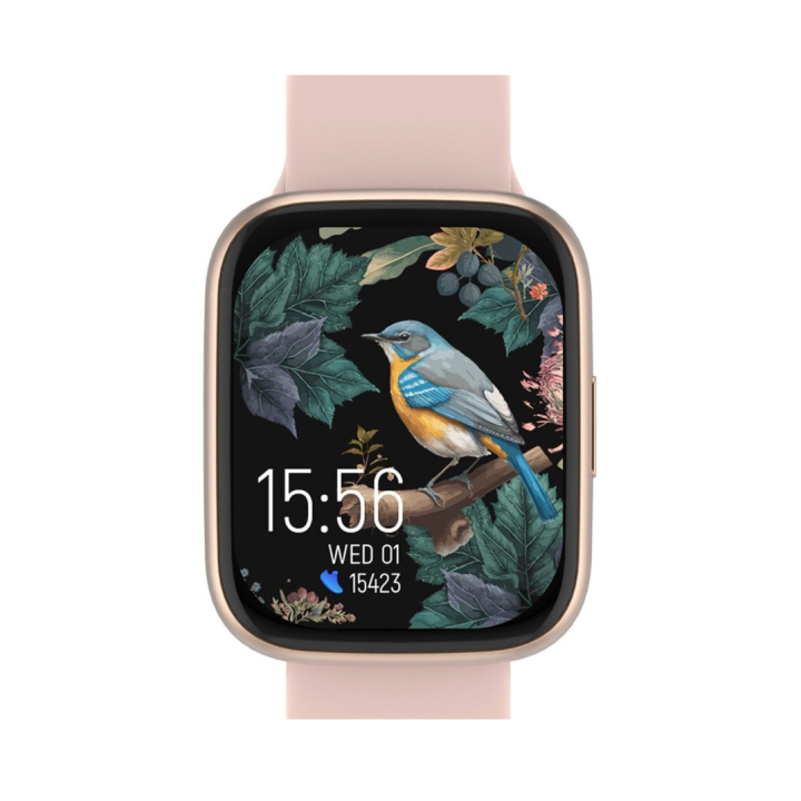 Smartwatch Forever ForeVigo 4, roz auriu, 1.95 inch, 2 bratari interschimbabile