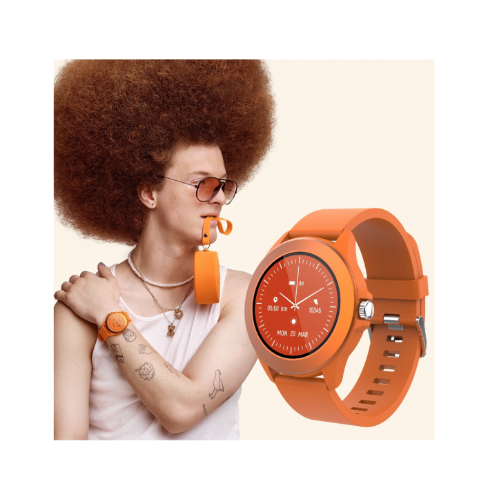 Smartwatch Forever Colorum CW-300, Portocaliu