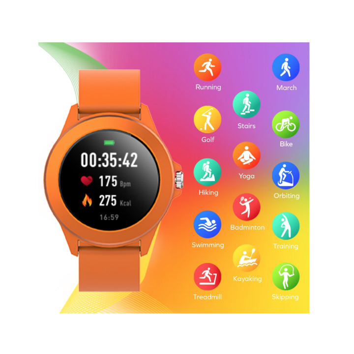 Smartwatch Forever Colorum CW-300, Portocaliu