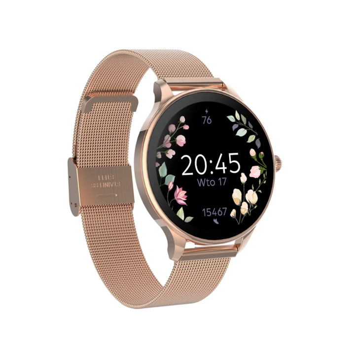 Smartwatch Forever SB-306 Velore cu bratara Verona Rosegold