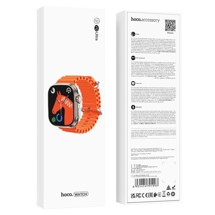 Smartwatch HOCO Y12 Ultra Titanium Gold
